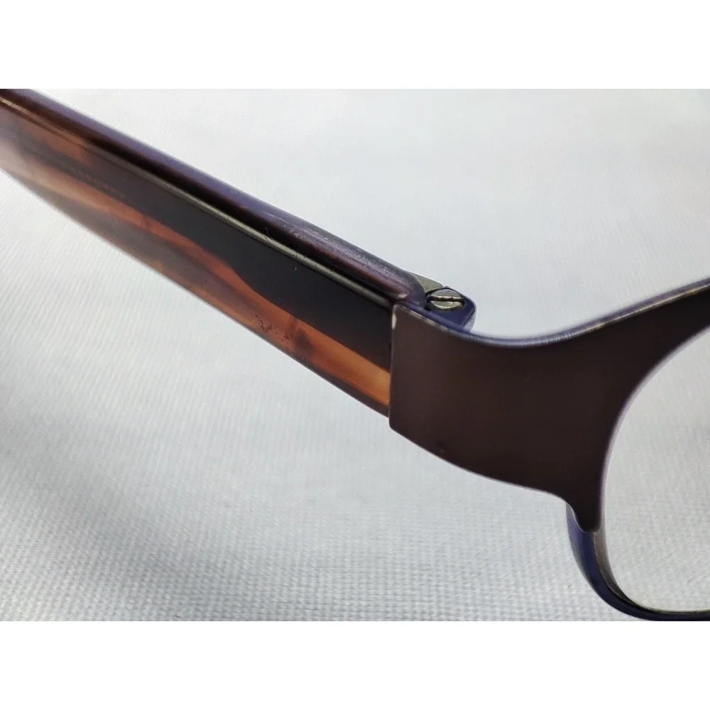 Marchon NYC Uptown Carnegie 210 Eyeglass Frames 51-17-135 Purple Brown
